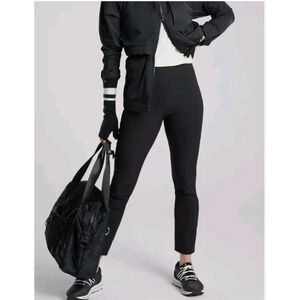 Athleta Wander Black Slim Ankle Pant Size Women's 10 Side Zip Travel Athleisure